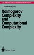 Kolmogorov Complexity and Computational... - Bild 1