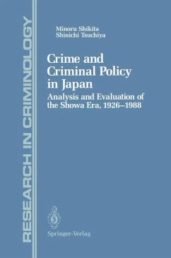 Crime and Criminal Policy in Japan - Shikita, Minoru; Tsuchiya, Shinichi