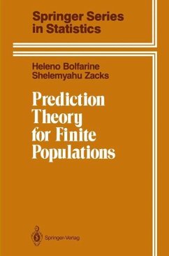 Prediction Theory for Finite Populations - Bolfarine, Heleno; Zacks, Shelemyahu