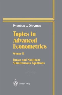 Topics In Advanced Econometrics - Dhrymes, Phoebus J.