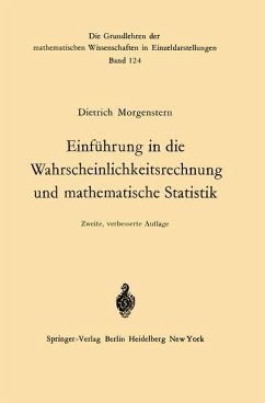 Einführung in die Wahrscheinlichkeitsrechnung und mathematische Statistik - Morgenstern, Dietrich