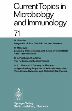 Current Topics in Microbiology and Immunology / Ergebnisse der Mikrobiologie und Immunitätsforschung - Arber, W.; Schweiger, H. G.; Sela, M.; Syru?ek, L.; Koprowski, H.; Henle, W.; Hofschneider, P. H.; Humphrey, J. H.; Jerne, N. K.; Koldovský, P.; Vogt, P. K.; Maaløe, O.; Rott, R.