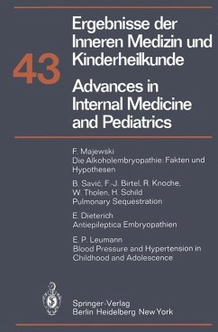 Advances in Internal Medicine and Pediatrics/Ergebnisse der Inneren Medizin und Kinderheilkunde - Frick, P.; Harnack, G. -A. von; Wolff, H. P.; Prader, A.; Schoen, R.; Martini, G. A.