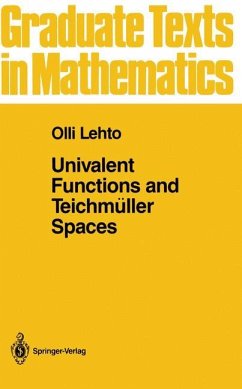 Univalent Functions and Teichmüller Spaces - Lehto, O.