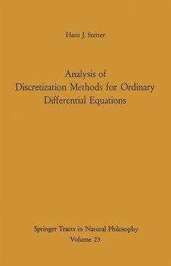 Analysis of Discretization Methods for Ordinary Differential Equations - Stetter, Hans J.