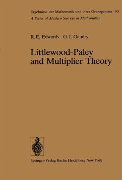 Littlewood-Paley and Multiplier Theory - Edwards, R. E.; Gaudry, G. I.