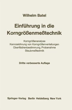 Einführung in die Korngrößenmeßtechnik - Batel, Wilhelm