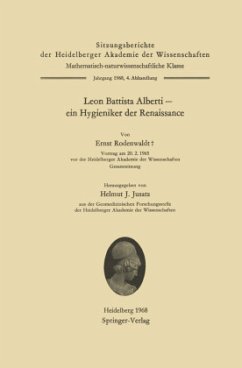 Leon Battista Alberti ¿ ein Hygieniker der Renaissance - Rodenwaldt, Ernst