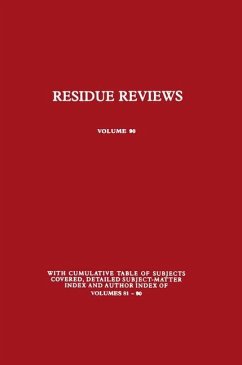 Residue Reviews - Gunther, Francis A.