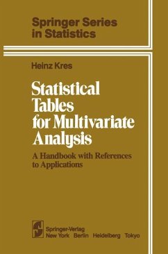 Statistical Tables for Multivariate Analysis - Kres, Heinz