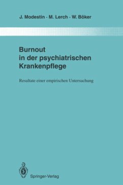 Burnout in der psychiatrischen Krankenpflege - Modestin, Jiri;Lerch, Marianne;Böker, Wolfgang