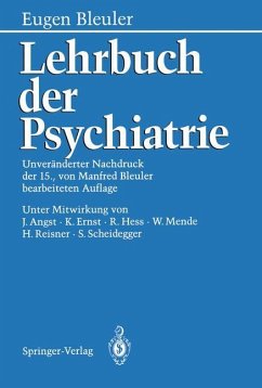 Lehrbuch der Psychiatrie - Bleuler, Eugen