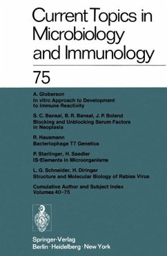 Current Topics in Microbiology and Immunology / Ergebnisse der Microbiologie und Immunitätsforschung - Arber, W.; Schweiger, H. G.; Sela, M.; Syru?ek, L.; Koprowski, H.; Henle, W.; Hofschneider, P. H.; Humphrey, J. H.; Jerne, N. K.; Koldovský, P.; Vogt, P. K.; Maaløe, O.; Rott, R.