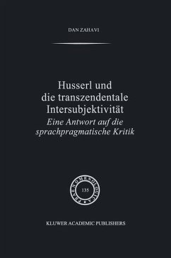 Husserl und Die Transzendentale Intersubjektivität - Zahavi, Dan