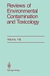 Reviews of Environmental Contamination... - Bild 1