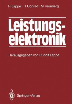 Leistungselektronik - Lappe, Rudolf;Conrad, Harry;Kronberg, Manfred