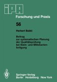 Beitrag zur systematischen Planung der Qualitätsprüfung bei Klein- und Mittelserien- fertigung