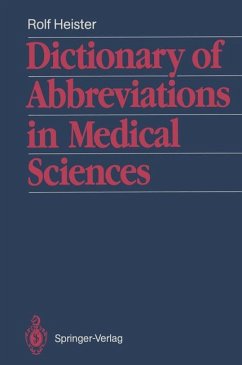 Dictionary of Abbreviations in Medical Sciences - Heister, Rolf