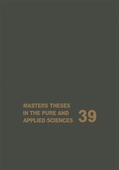 Masters Theses in the Pure and Applied Sciences