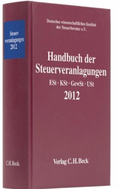 Cover Handbuch der Steuerveranlagungen 2012
