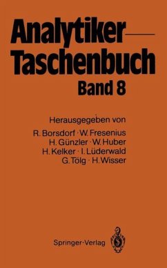 Analytiker-Taschenbuch - Borsdorf, Rolf;Fresenius, Wilhelm;Günzler, Helmut