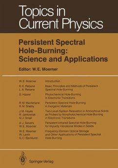 Persistent Spectral Hole-Burning: Science and Applications