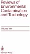 Reviews of Environmental Contamination... - Bild 1