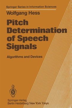 Pitch Determination of Speech Signals - Hess, W.