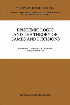 Epistemic Logic and the Theory of Games and Decisions