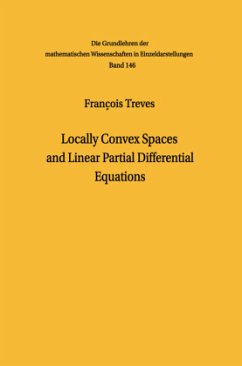 Locally Convex Spaces and Linear Partial Differential Equations - Treves, François