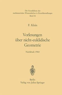 Vorlesungen über Nicht-Euklidische Geometrie - Klein, Felix