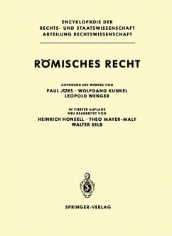 Römisches Recht - Jörs, Paul;Kunkel, Wolfgang;Wenger, Leopold