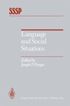 Language and Social Situations - Forgas, Joseph P.