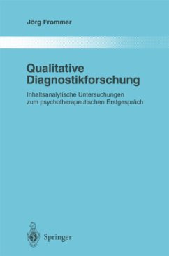 Qualitative Diagnostikforschung - Frommer, Jörg