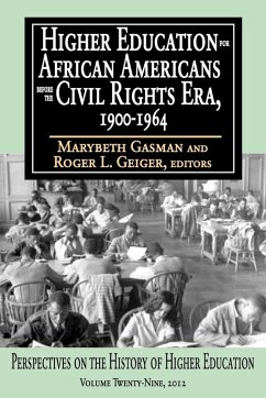 Higher Education for African Americans Before the Civil Rights Era, 1900-1964