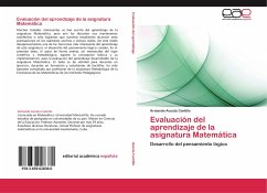 Evaluación del aprendizaje de la asignatura Matemática - Acosta Cantillo, Armando