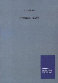 Cover Brahms-Texte