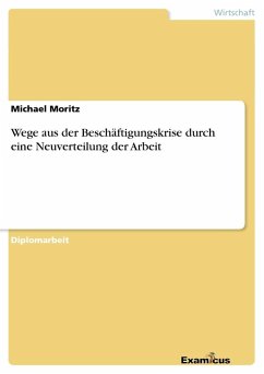 Wege aus der Beschäftigungskrise durch eine Neuverteilung der Arbeit - Moritz, Michael