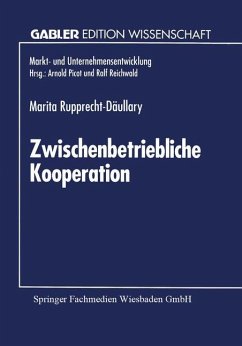 Zwischenbetriebliche Kooperation - Rupprecht-Däullary, Marita