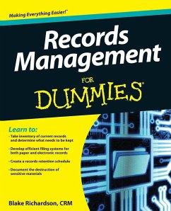 Records Management For Dummies - Richardson, Blake