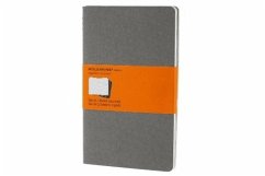Moleskine Pebble Grey Ruled Cahier Large Journal (3 Set) - Moleskine