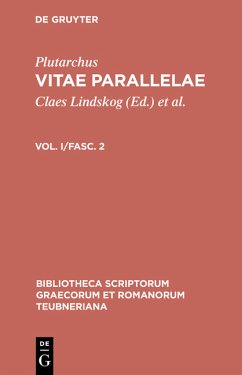 Cover Vitae parallelae. Vol 1. Fasc. 2. Rec.: Claes Lindskog/ k.Ziegler-. (Bibliotheca scriptorum Graecorum et Romanorum Teubneriana (BT)).