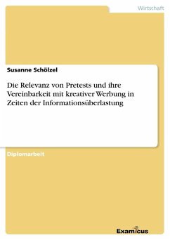 Die Relevanz von Pretests und ihre Vereinbarkeit mit kreativer Werbung in Zeiten der Informationsüberlastung - Schölzel, Susanne