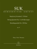 Streichquartett Nr.1 B-Dur op.11, Stimmen