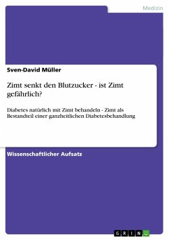 Zimt senkt den Blutzucker - ist Zimt gefährlich? - Müller, Sven-David