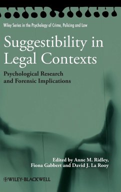 Suggestibility in Legal Contexts - Ridley, Anne M; Gabbert, Fiona; La Rooy, David J