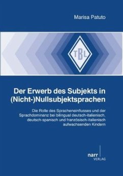 Der Erwerb des Subjekts in (Nicht-)Nullsubjektsprachen - Patuto, Marisa