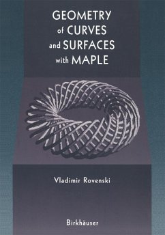 Geometry of Curves and Surfaces with MAPLE - Rovenski, Vladimir