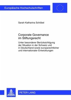 Corporate Governance im Stiftungsrecht - Schöbel, Sarah Katharina