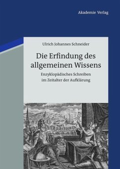 Die Erfindung des allgemeinen Wissens - Schneider, Ulrich Johannes